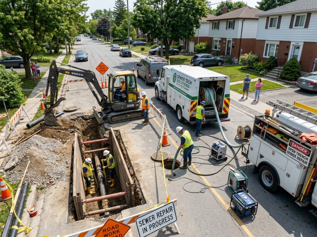 sewer line repair options
