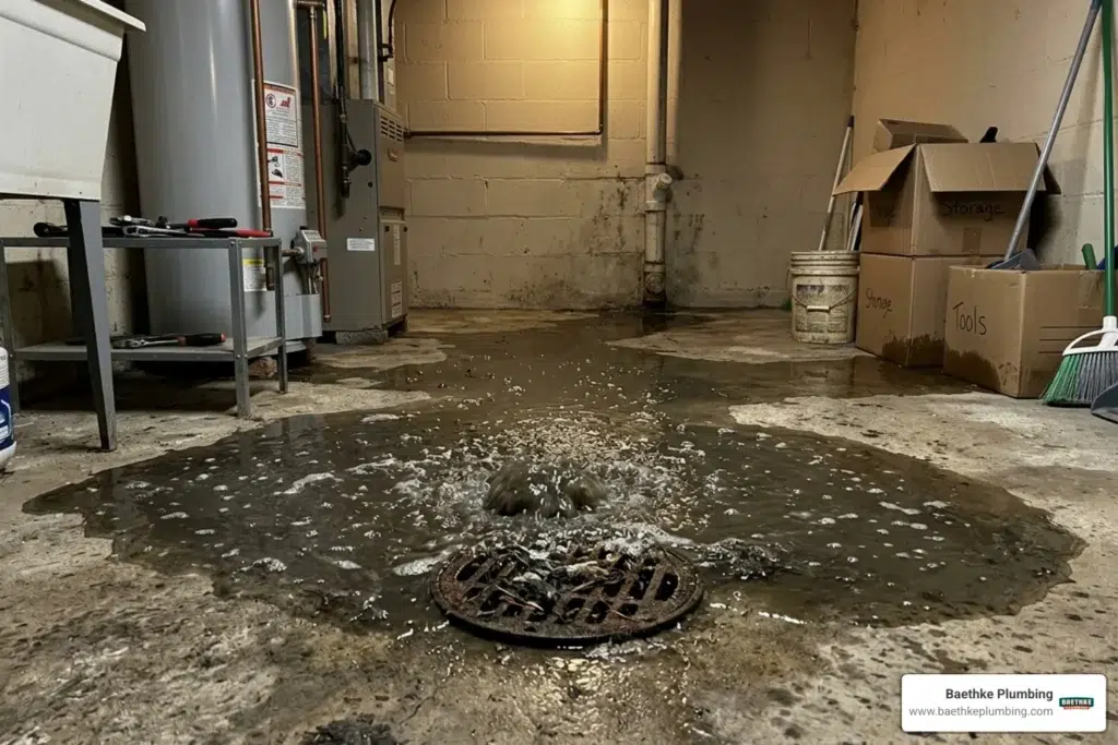 main sewer line clog symptoms