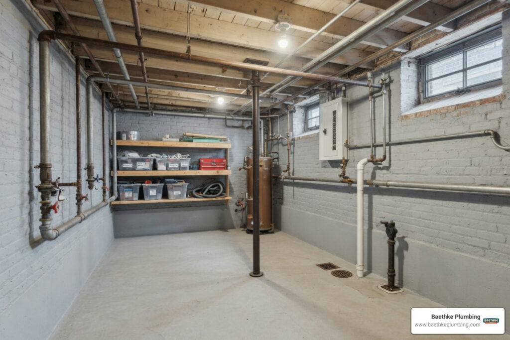 aging Chicago home plumbing pipes basement infrastructure