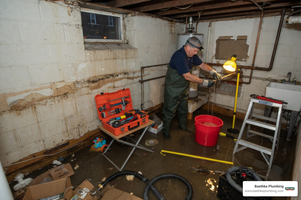 emergency plumber Avondale Chicago flooded basement water damage