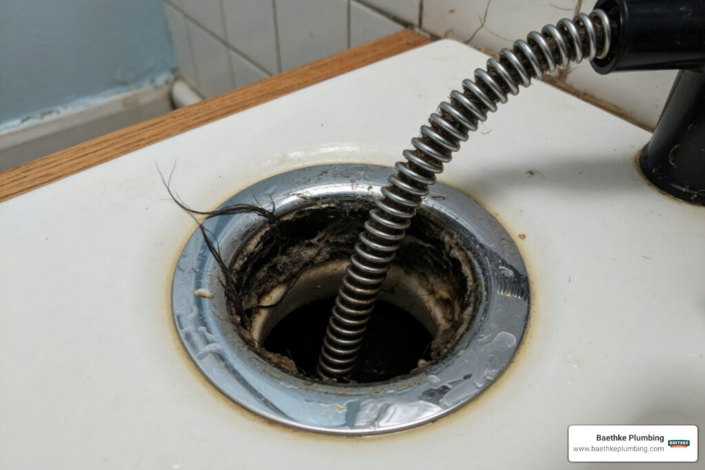 clogged drain in Uptown Chicago home